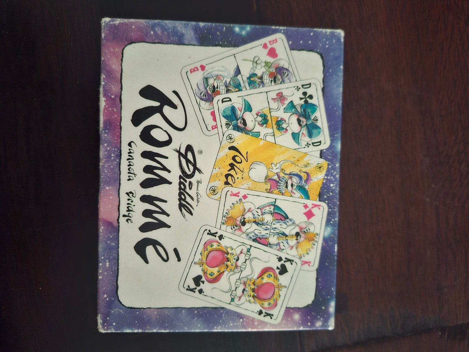 Diddle Rommé, Canasta, Bridge speelkaarten, Een of twee spelers, Ophalen of Verzenden, Gebruikt, Diddle