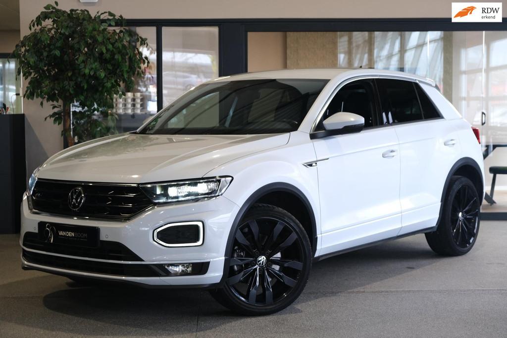 Volkswagen T-Roc 1.5 TSI 2x R-Line DSG Led Virtual Black Nav, 4 cilinders, 150 pk, Wit, Origineel Nederlands