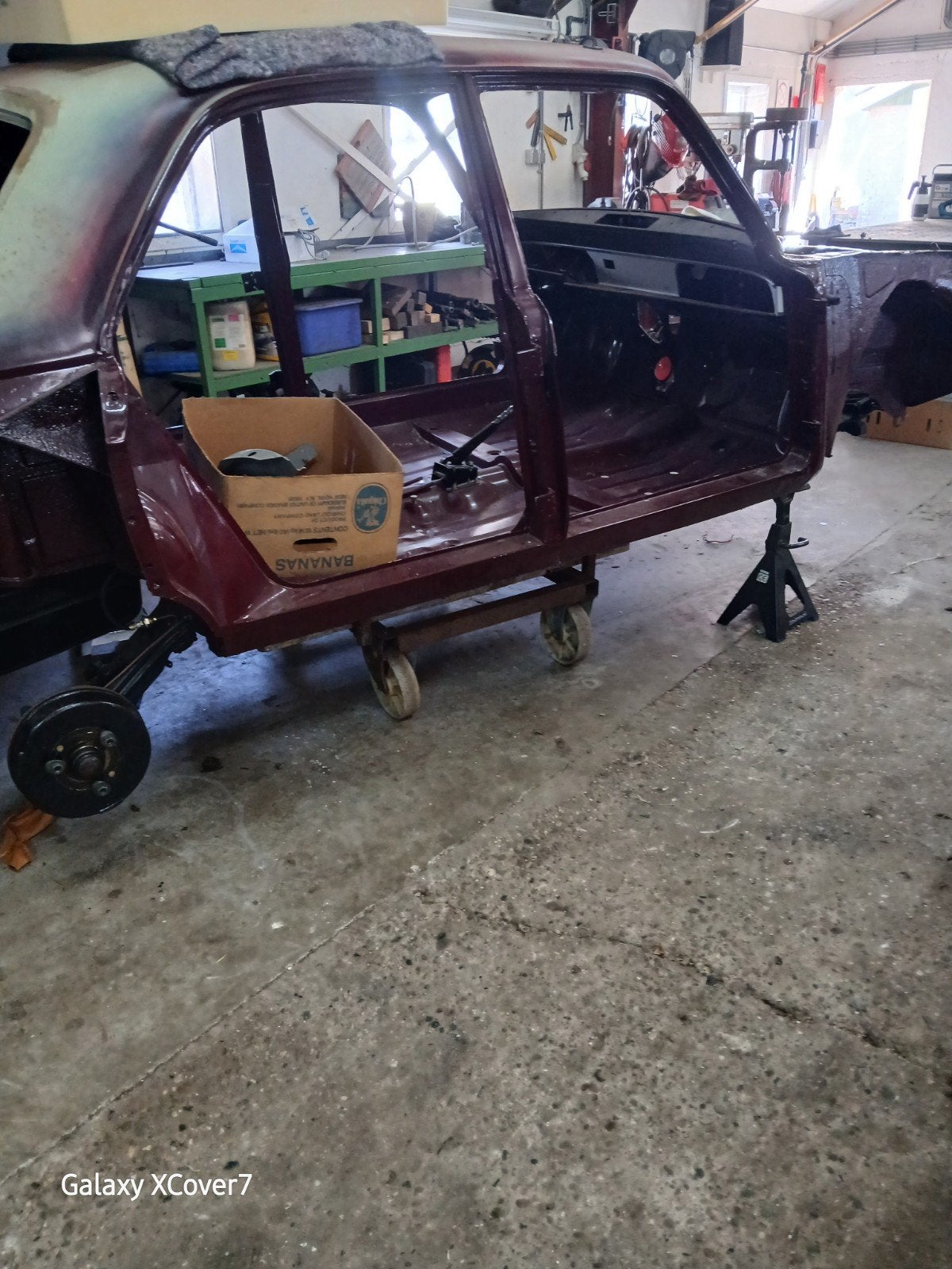 Gerestaureerde carrosserie Peugeot 204, Ophalen