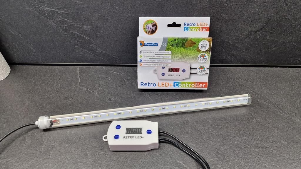 Retroled Bright aquarium LED incl controller (met garantie!), Ophalen of Verzenden, Zo goed als nieuw, Verlichting of Verwarming