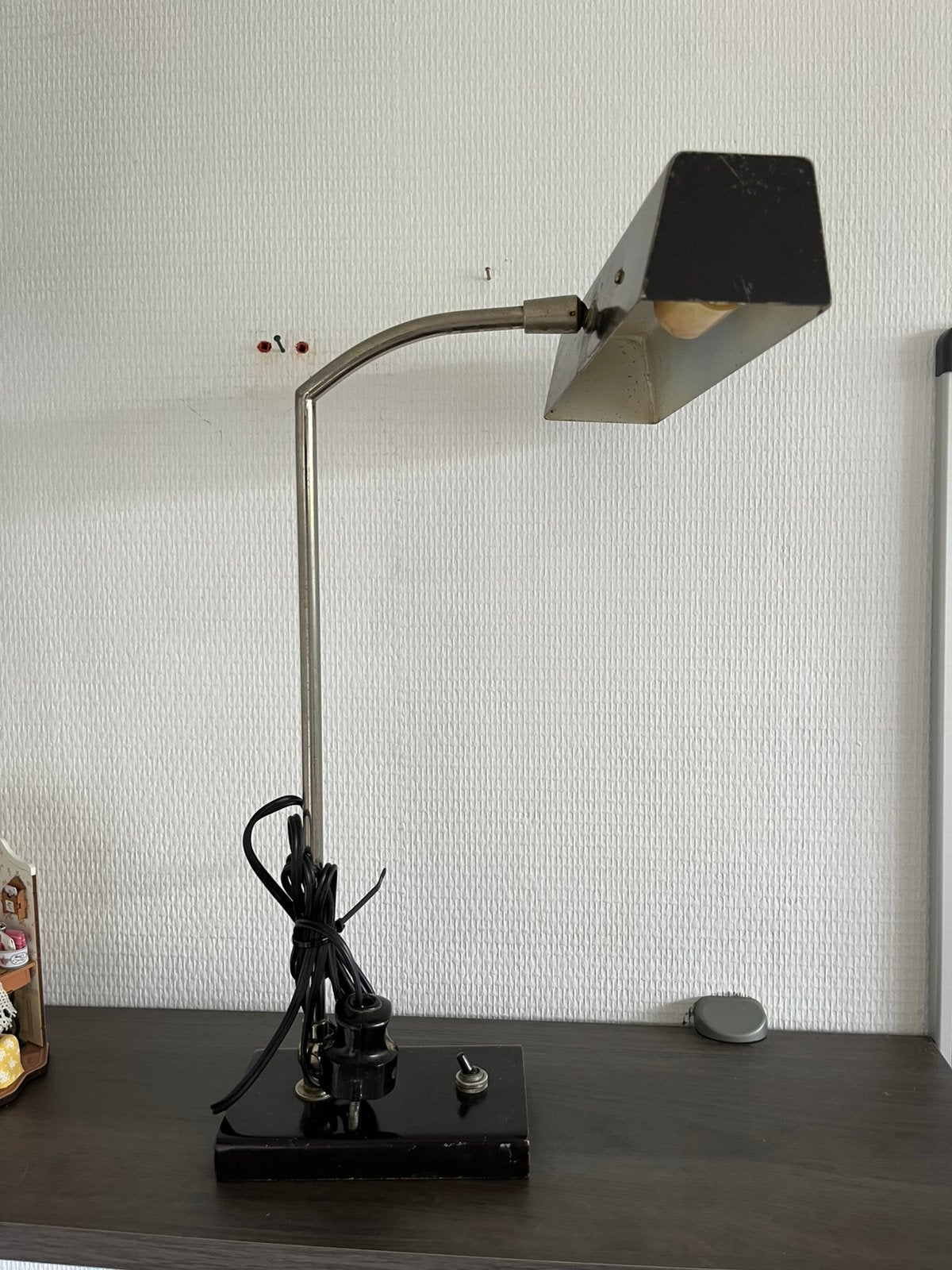 Vintage bureaulamp, Bureaulamp, Vintage, Ophalen of Verzenden, Zo goed als nieuw