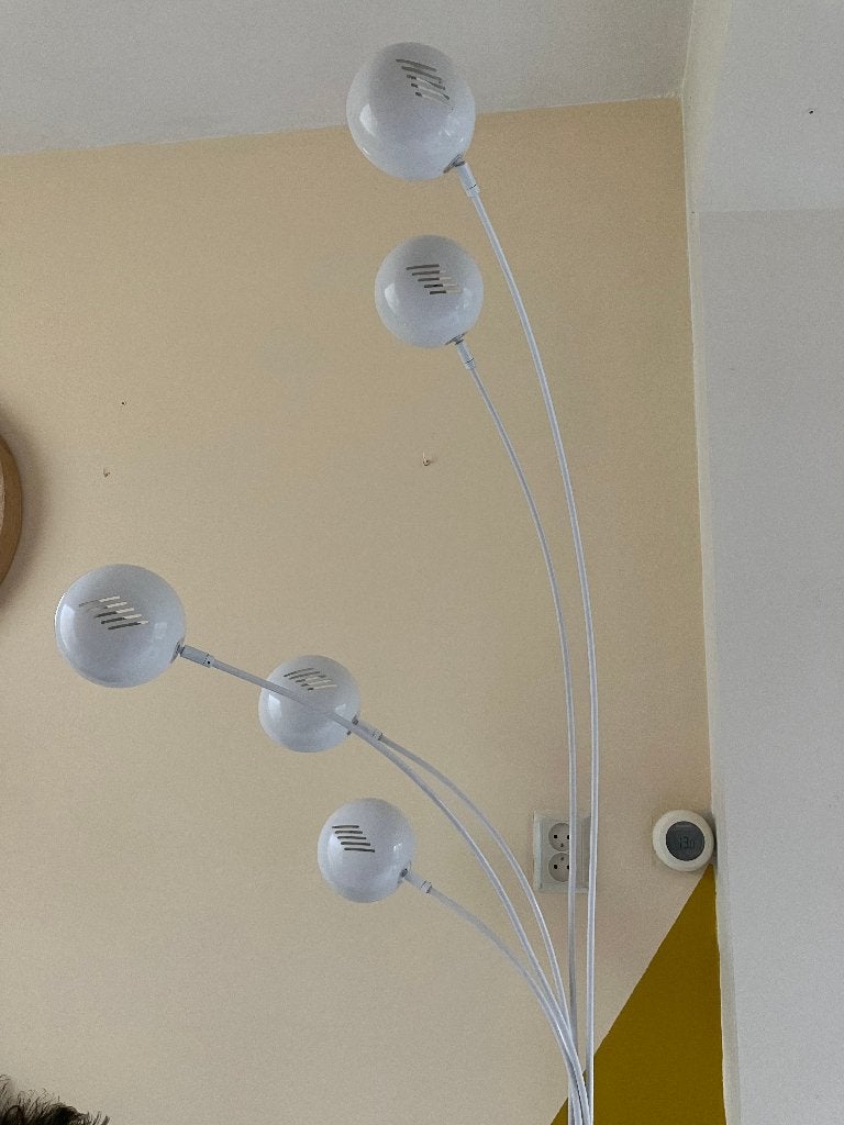 Vloerlamp Five fingers wit van Kare Design, Huis en Inrichting, Lampen | Vloerlampen, Ophalen, Gebruikt, 200 cm of meer