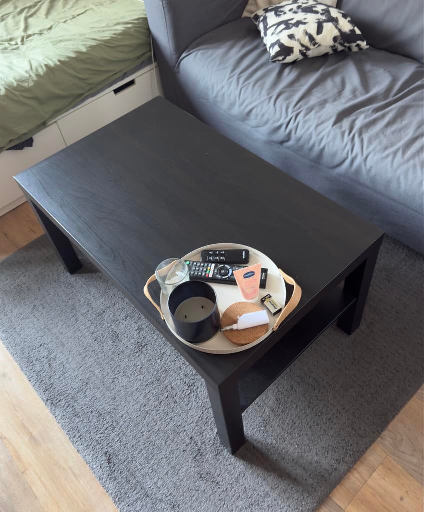 IKEA STOENSE Vloerkleed - Donkergrijs - 133x195 cm, Ophalen, Gebruikt, 100 tot 150 cm, 150 tot 200 cm