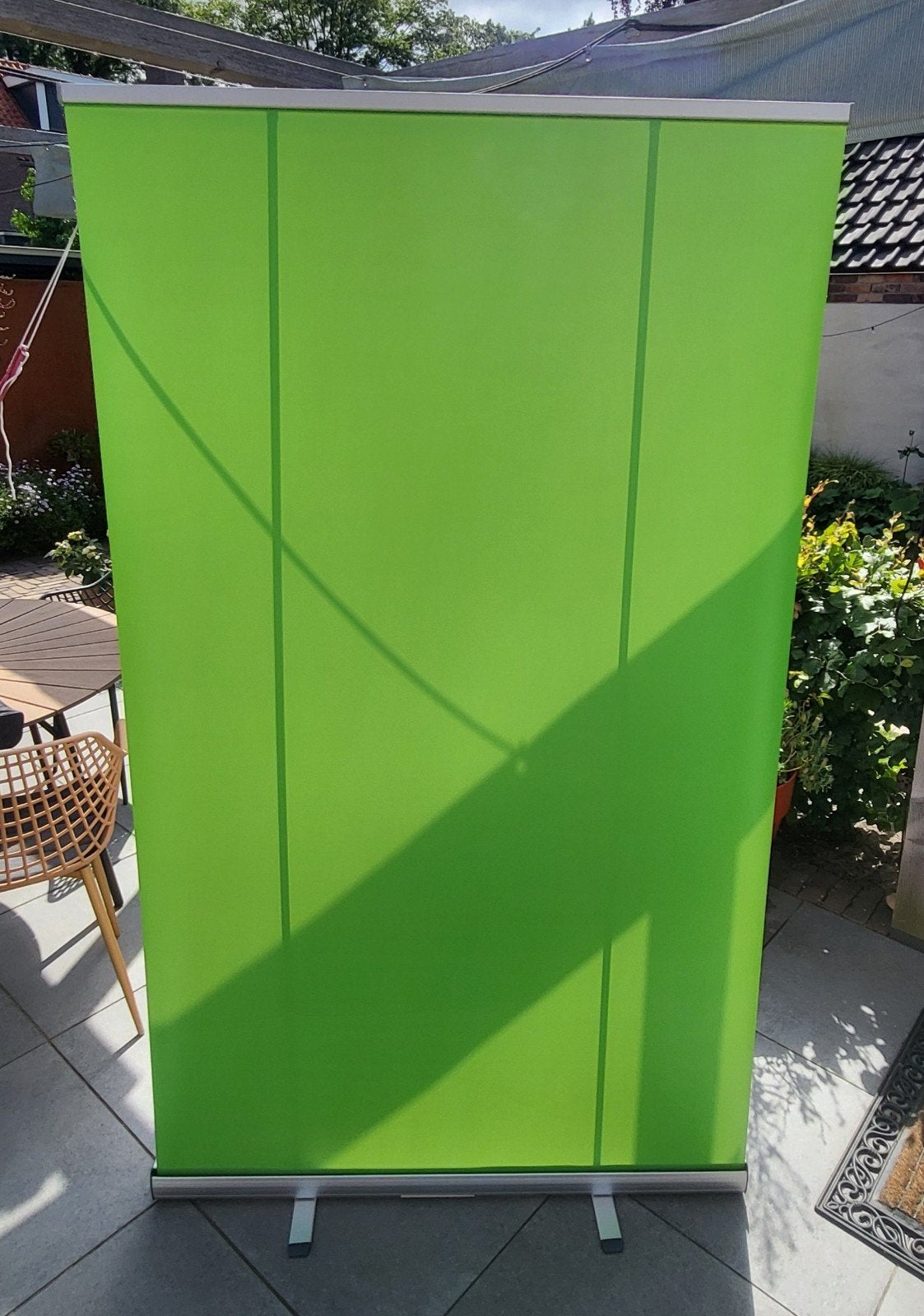 zgan grote xxl greenscreen/banner/mobiel/inklapbare/groen, Ophalen, Handmatig, Zo goed als nieuw