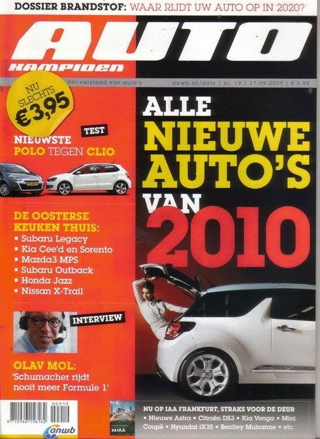 Autokampioen 19 2009 : Mercedes Benz E36 AMG - Renault Clio, Ophalen of Verzenden, Gelezen, Algemeen