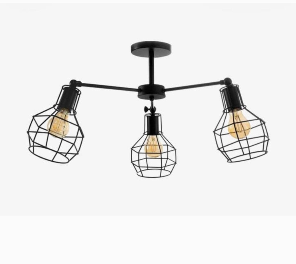 Hanglamp voor 3 lampen., Ophalen, Nieuw, Metaal, Minder dan 50 cm
