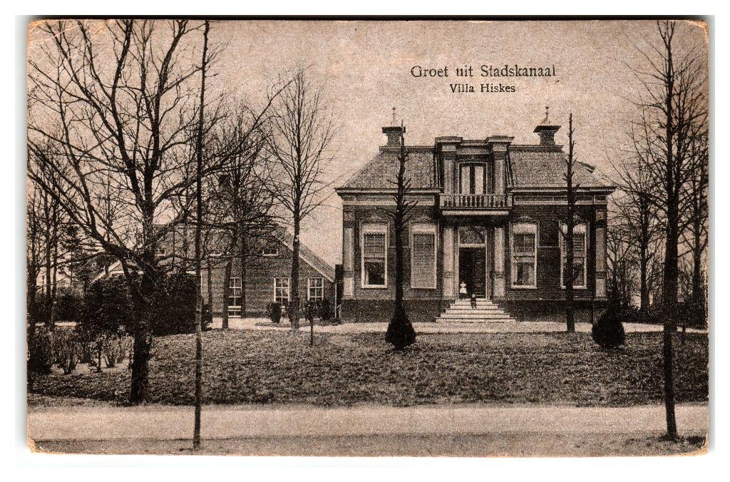 Stadskanaal, Villa Hiskes, Verzenden, Voor 1920, Gelopen, Groningen