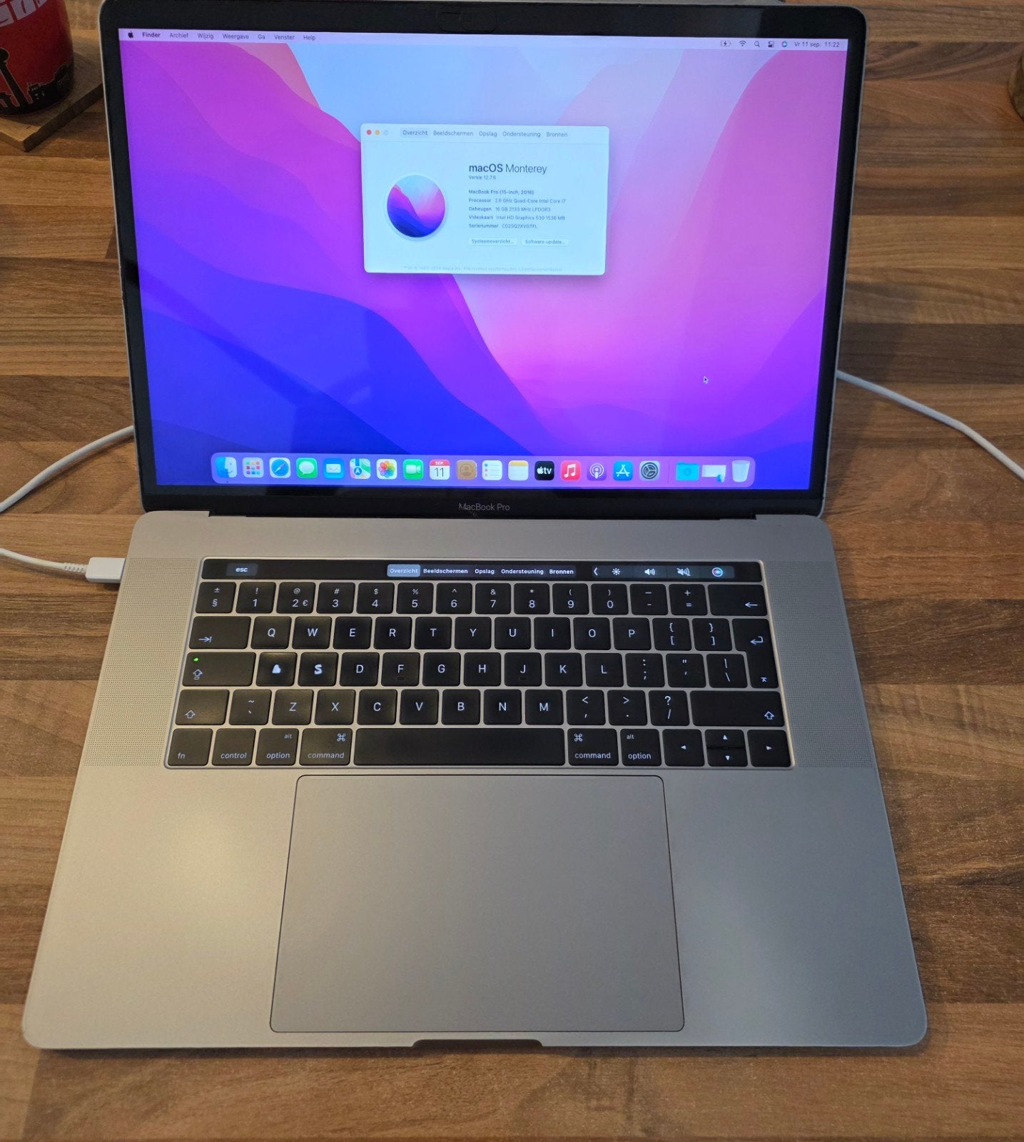 MacBook Pro 15 inch (2016) - Intel Core i7, 16GB RAM, Computers en Software, MacBook Pro, Gebruikt, 256 GB, 2 tot 3 Ghz