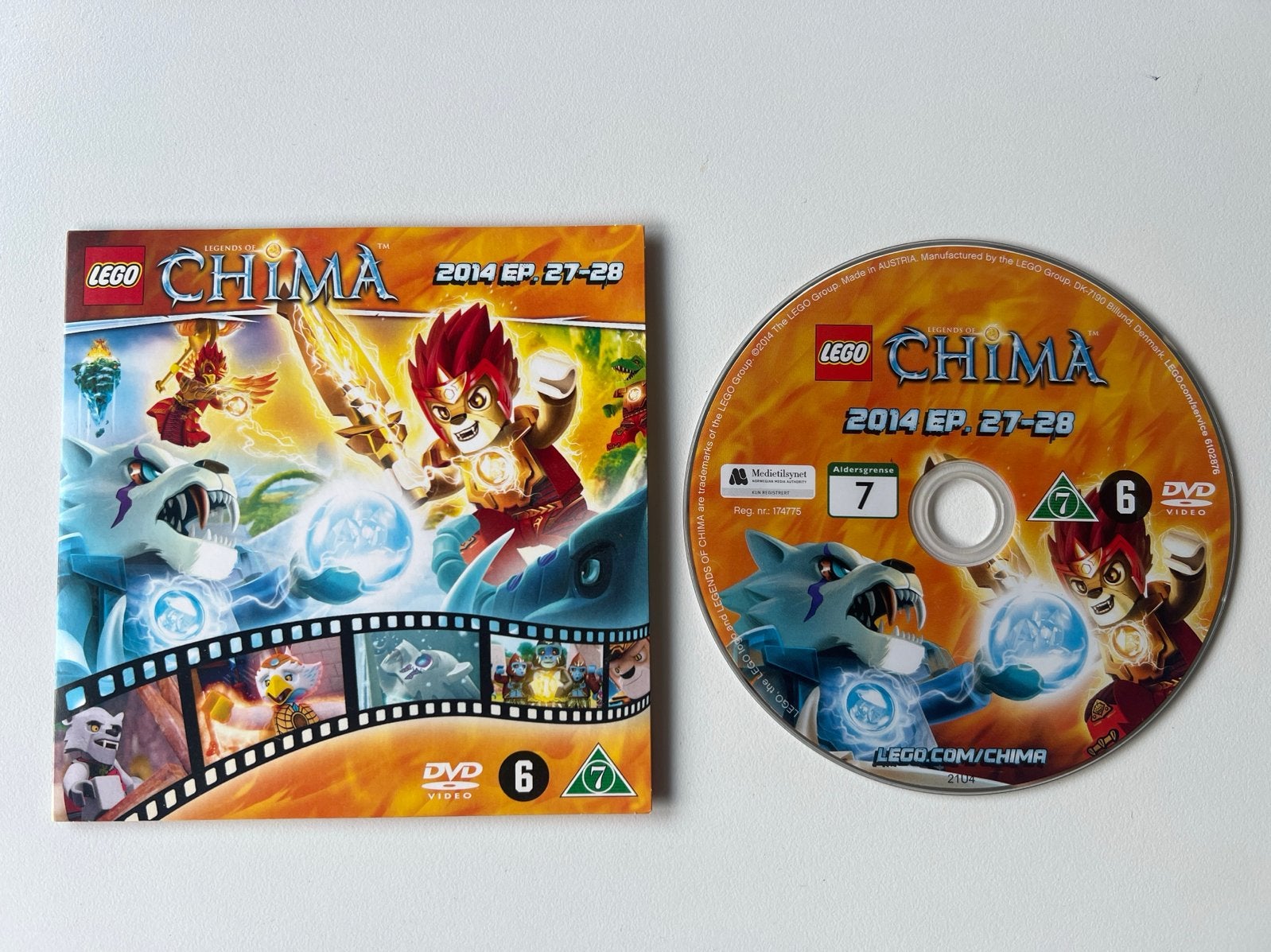 Lego Legends of Chima 2014 Ep. 27-28 DVD, Avontuur, Tv-serie, Ophalen of Verzenden, Zo goed als nieuw