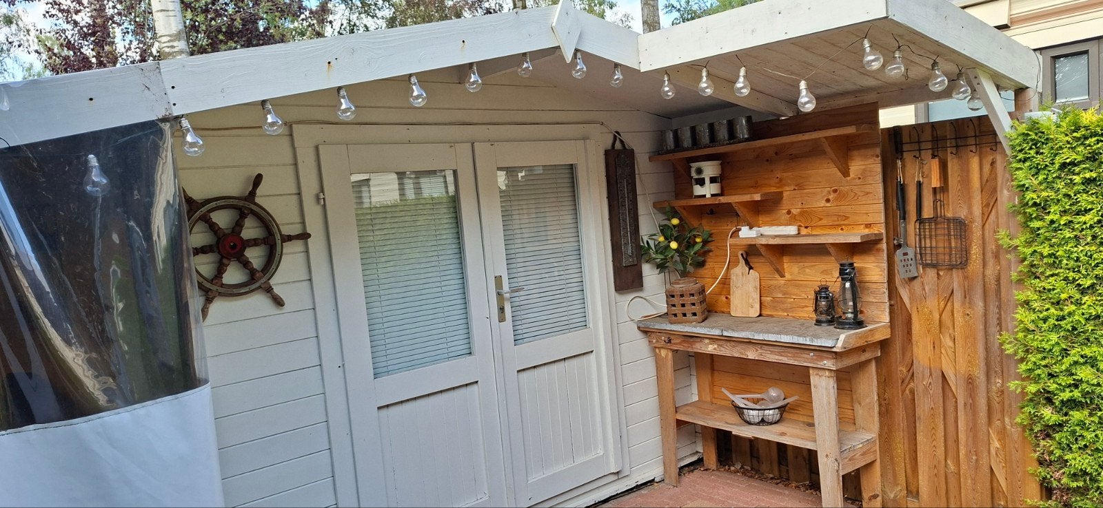 tuinhuis te koop 3x3, Tuin en Terras, Ophalen, Tuinhuis, 250 tot 500 cm, 2 ramen