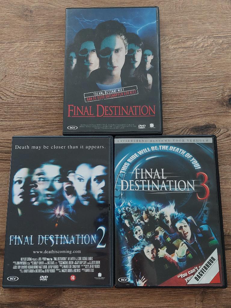 Final Destination 1,2,3 DVD, Vanaf 16 jaar, Ophalen, Gebruikt, Overige genres