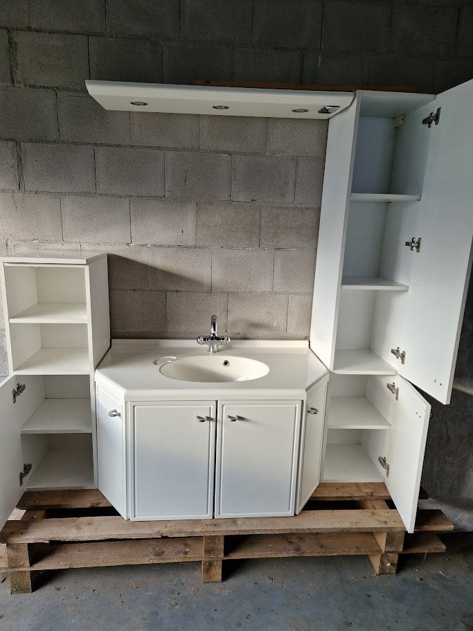 badmeubel wit, Huis en Inrichting, Ophalen, Gebruikt, 50 tot 100 cm, Minder dan 100 cm