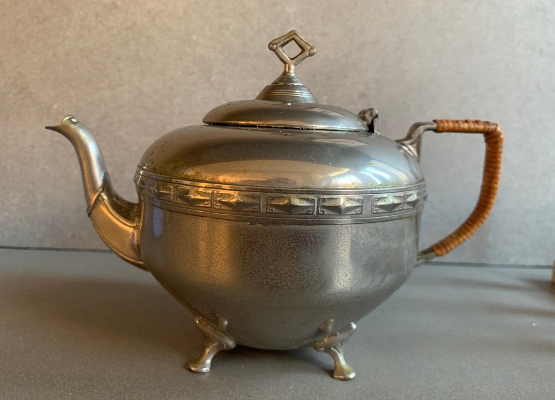 Antiek Hollands theepotje gemaakt ca 1925 Art Deco, Ophalen of Verzenden