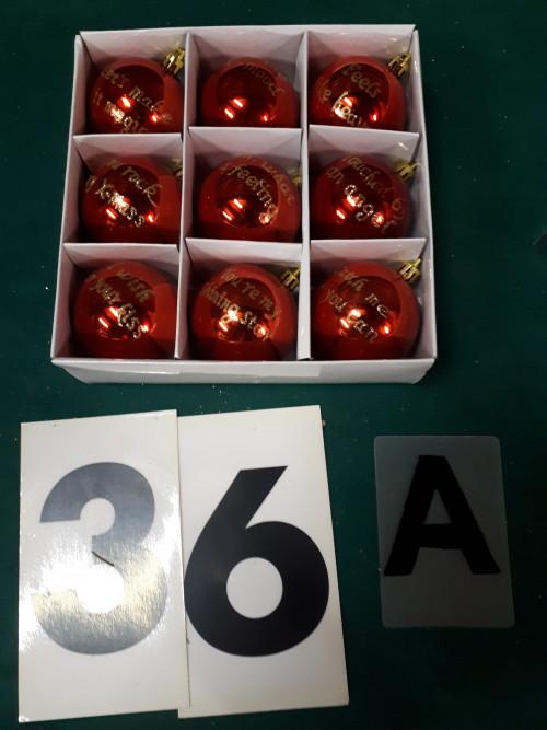 36/a kerstballen rood kunststof 9 stuks, Ophalen of Verzenden, 'T Olde Gre-j, Info@toldegrej.nl, Endepoelstraat 20f Didam