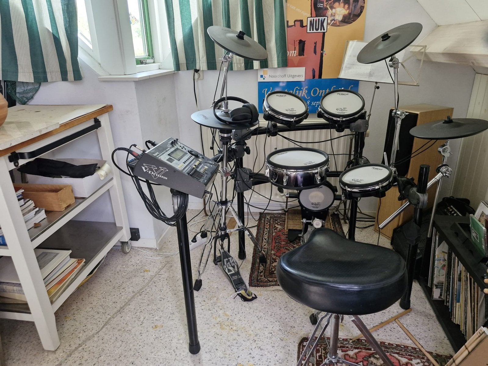 Roland V-Drums TD-12 Elektronisch Drumstel met Monitor, Ophalen, Gebruikt, Roland, Elektronisch