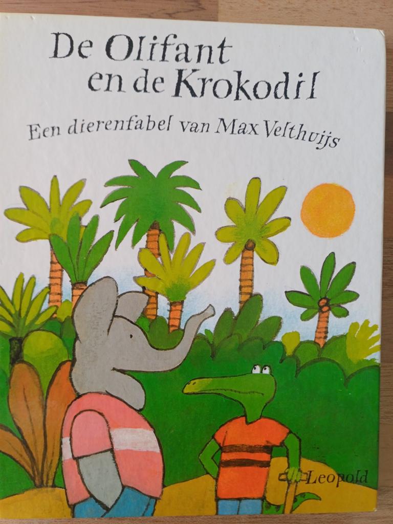 De olifant en de krokodil. Dierenfabel van Max Velthuijs, Fictie algemeen, Max Velthuijs, Jongen of Meisje, Ophalen of Verzenden