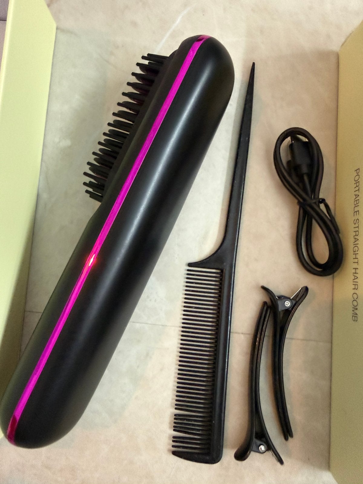 Draadloze Stijlkam S7 Plus – Hair Straightener Brush, Ophalen of Verzenden, Nieuw