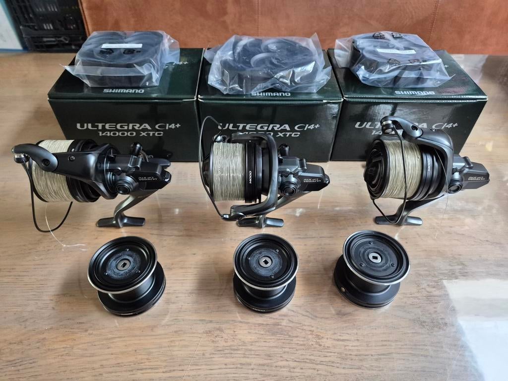 3 Shimano Ultegra XTC Ci4 14000 Molens, Watersport en Boten, Hengelsport | Karpervissen, Ophalen of Verzenden, Zo goed als nieuw