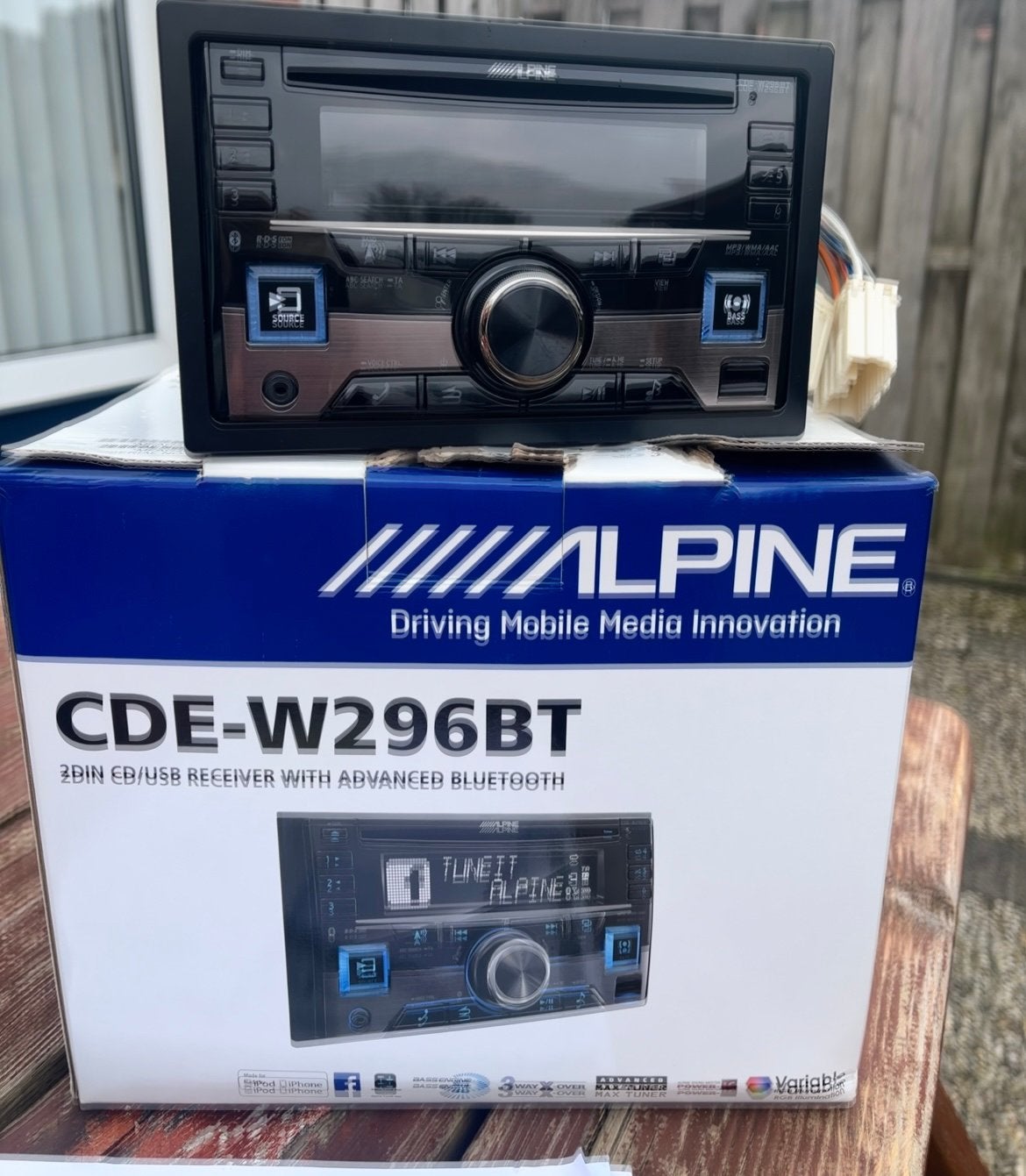 Alpine autoradio, Auto diversen, Autoradio's, Ophalen of Verzenden, Zo goed als nieuw