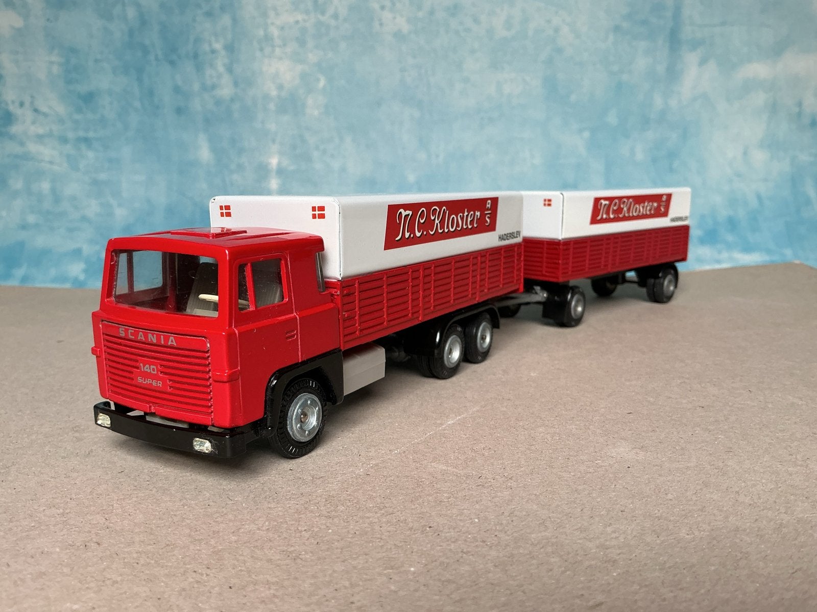 Tekno Danmark Scania 140 MC Kloster vrachtwagencombinatie, Ophalen of Verzenden, Zo goed als nieuw, Bus of Vrachtwagen, Tekno
