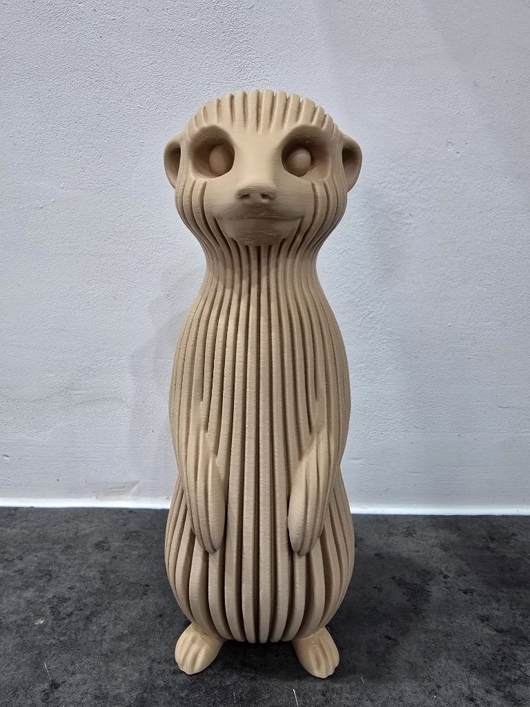 Uniek 3D geprint stokstaartje - decoratief beeldje, Ophalen of Verzenden, Nieuw