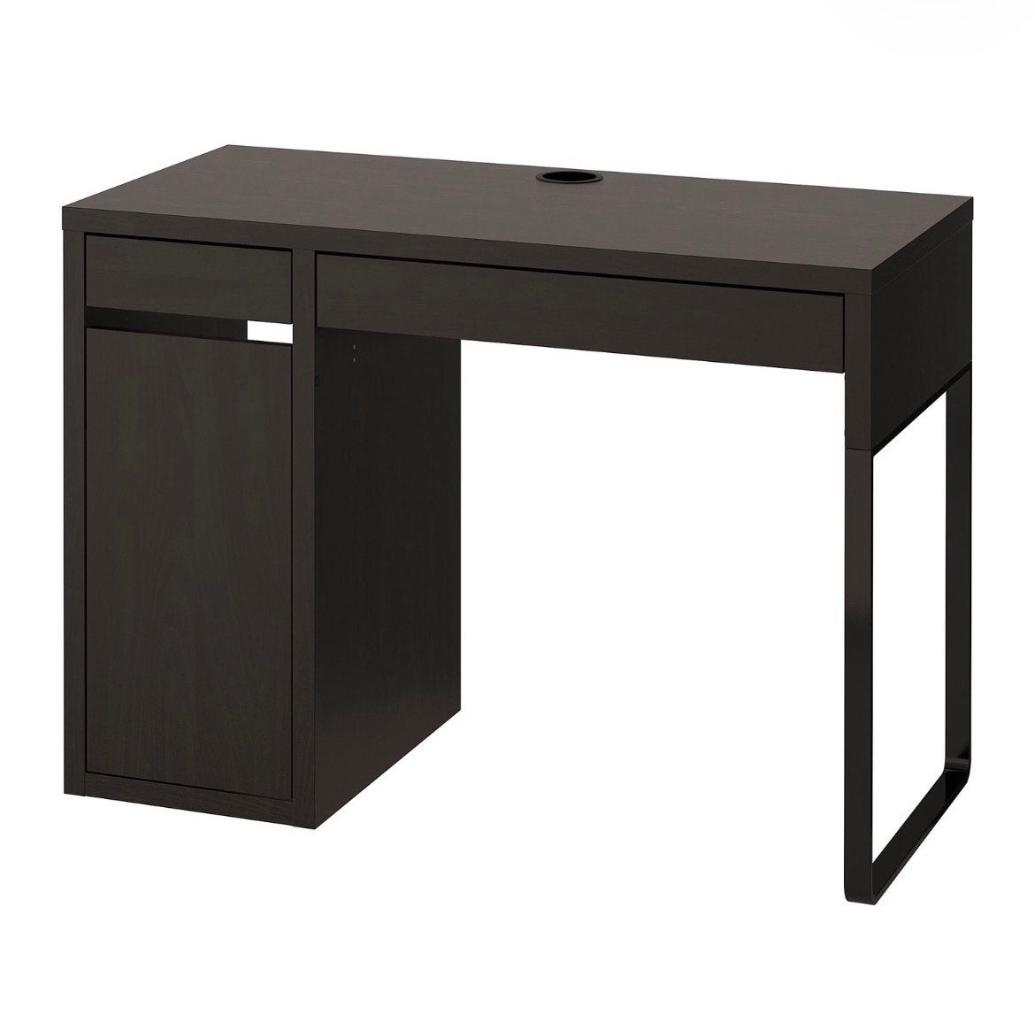 IKEA Micke Bureau Zwartbruin 105x50 cm, Huis en Inrichting, Ophalen, Gebruikt, IKEA, Computerbureau