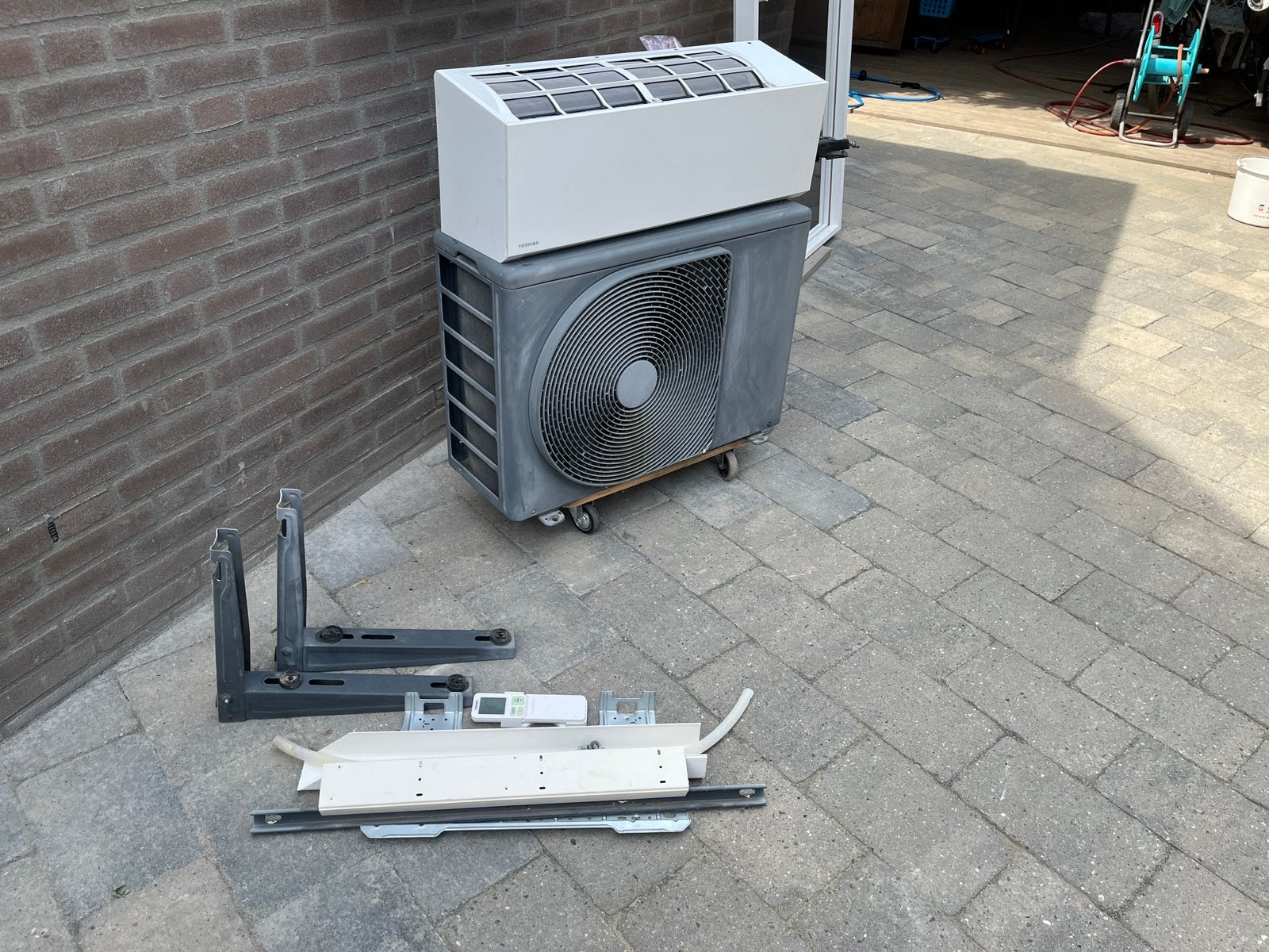 Toshiba kazumi split unit airco 3,5kw 4 jaar oud, Ophalen, Timer, 3 snelheden of meer, Gebruikt
