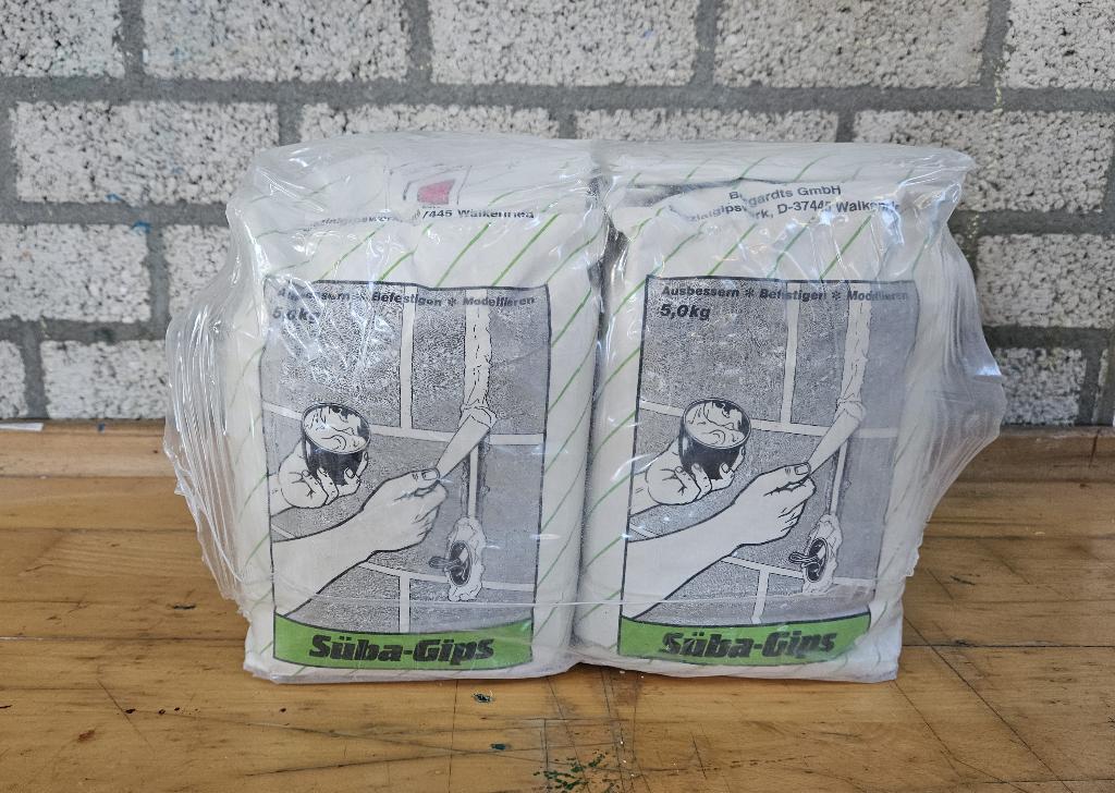 Süba-Gips modelgips - 20 kg (4 x 5 kg), Ophalen of Verzenden, Nieuw