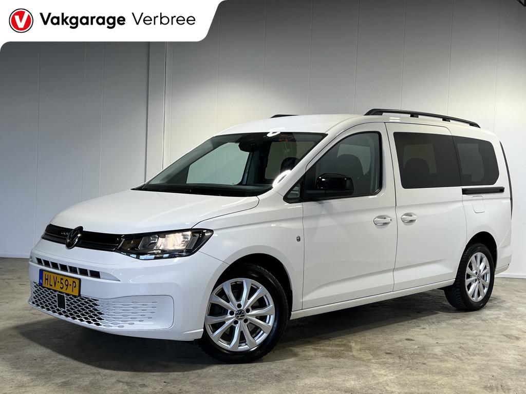 Volkswagen Caddy Maxi 1.5 TSI 5p en rolstoelauto | Camera |, 1556 kg, Stof, 4 cilinders, Wit