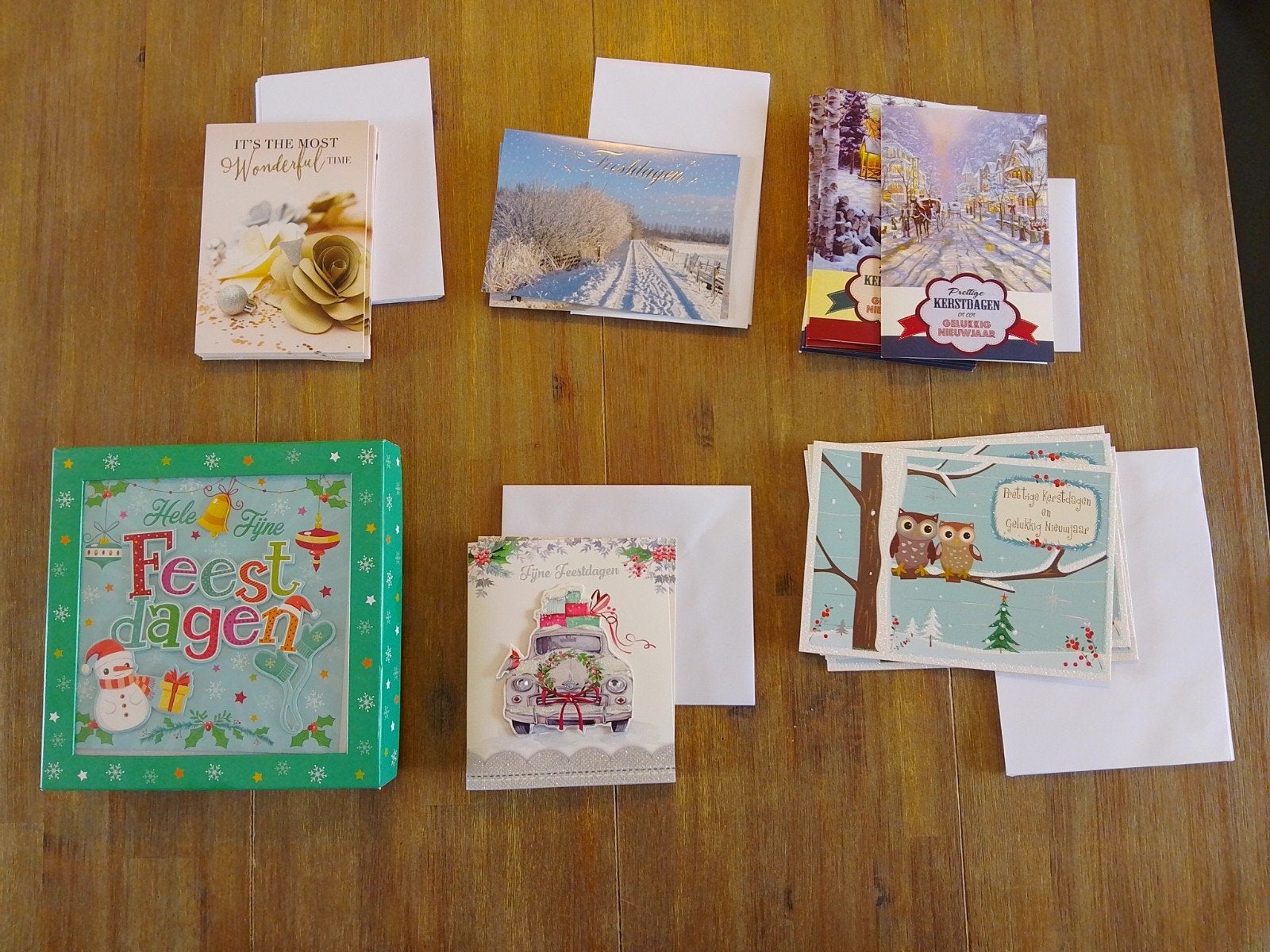 31 kerstkaarten, verschillende designs, Ophalen, Zo goed als nieuw