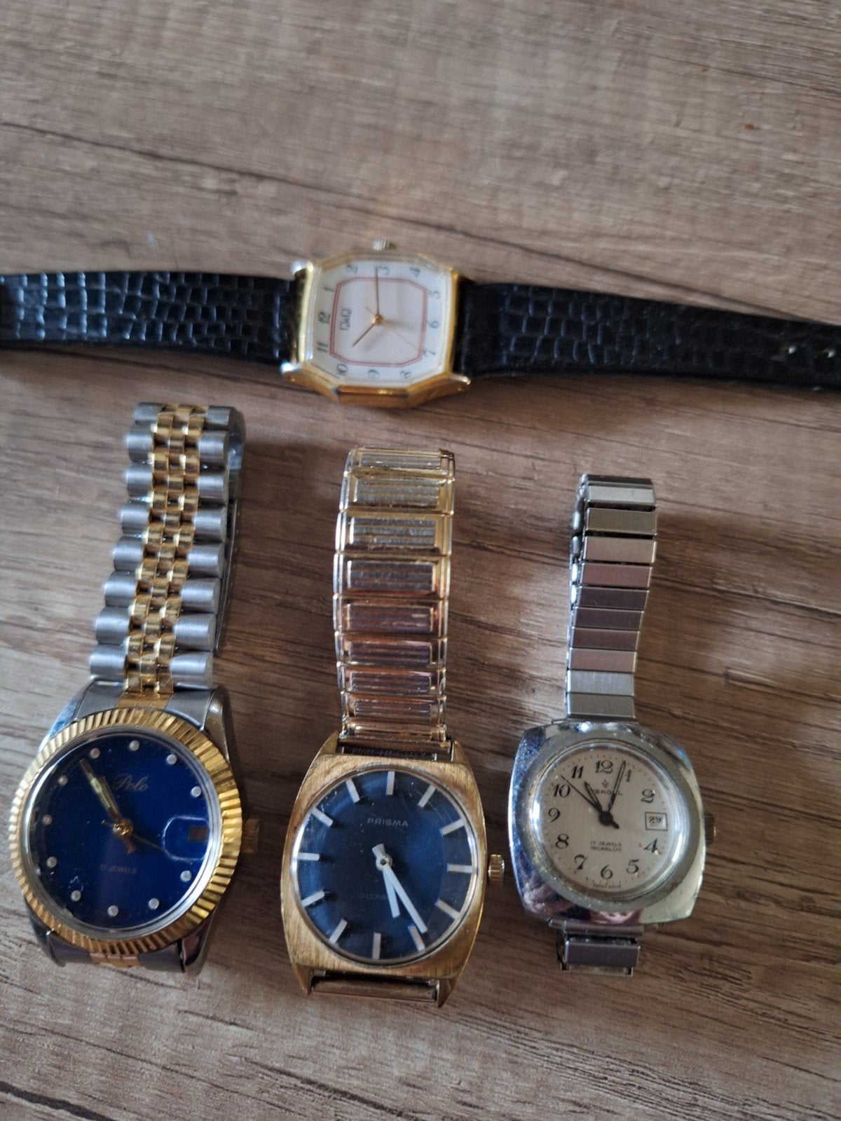 Vintage horloges: Polo, Prisma, Q&Q en meer, Ophalen of Verzenden