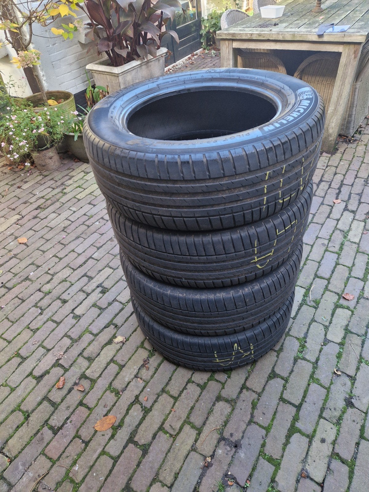 4x Michelin Pilot Sport 4 SUV  235 60 R18 107V Extra load, Ophalen, Gebruikt