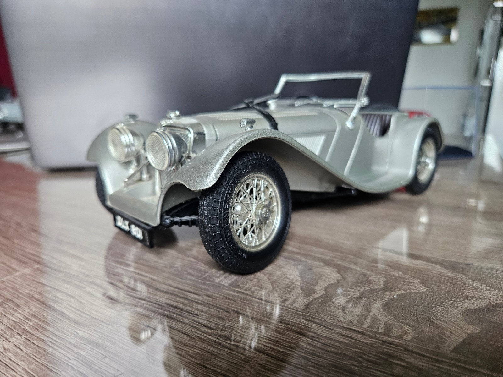 Jaguar SS 100 1:18, Hobby en Vrije tijd, Modelauto's | 1:18, Ophalen of Verzenden, Bburago