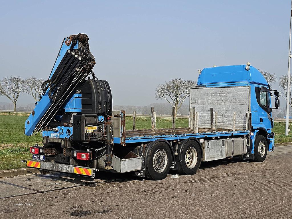 IVECO AT260S42 STRALIS 6x2 hyva hc183x 4x, Automaat, Euro 6, Iveco, Blauw