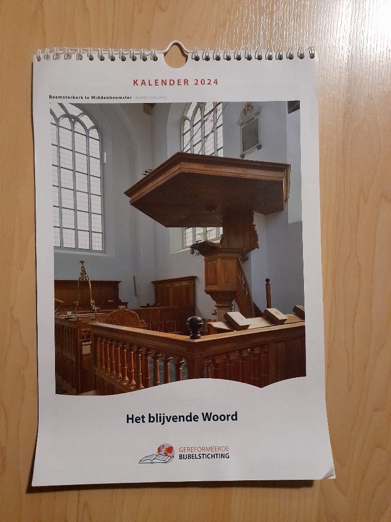 KALENDER MET KERKEN 2024 en 2025, Ophalen of Verzenden, Nieuw
