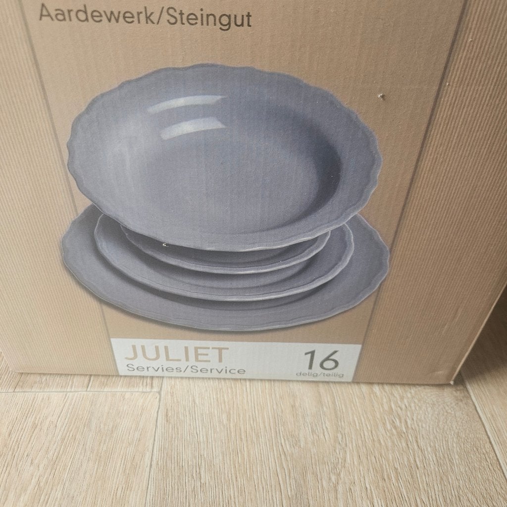 Borden set 16delig, Ophalen, Overige merken, Nieuw, Bord(en)