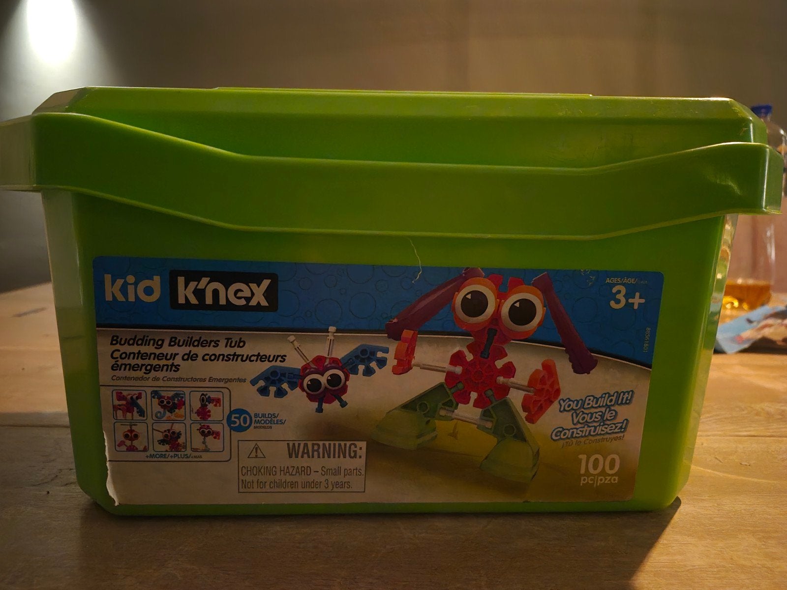 Kid K'nex Bouwset - Budding Builders Tub (100 stuks), Ophalen of Verzenden, Gebruikt, K'nex