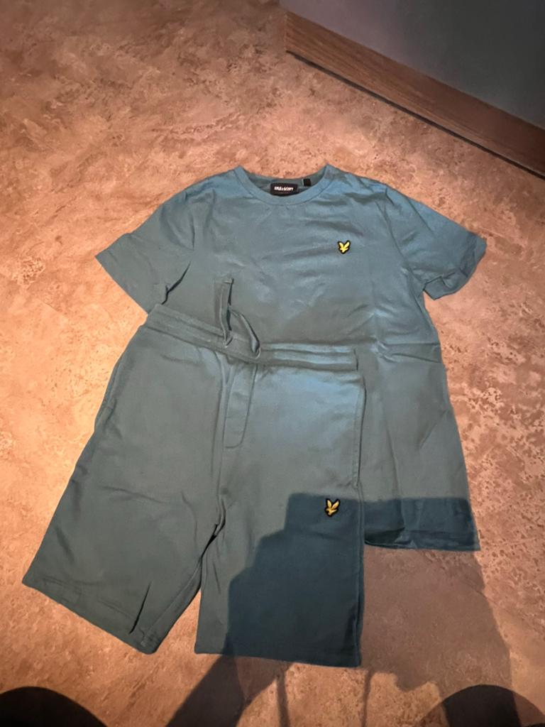 LYLE&SCOTT set maat 116  zgan Blauw, Kinderen en Baby's, Kinderkleding | Maat 116, Ophalen of Verzenden, Zo goed als nieuw, Jongen