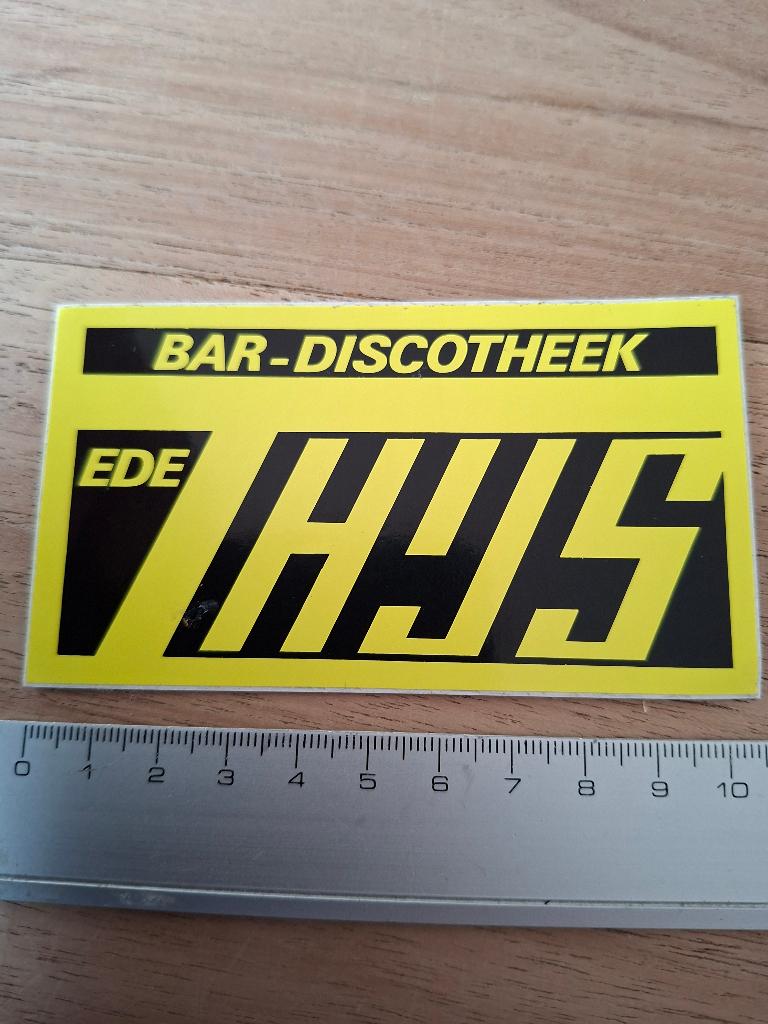 Sticker Ede bar disco, Ophalen of Verzenden, Zo goed als nieuw, Bedrijf of Vereniging