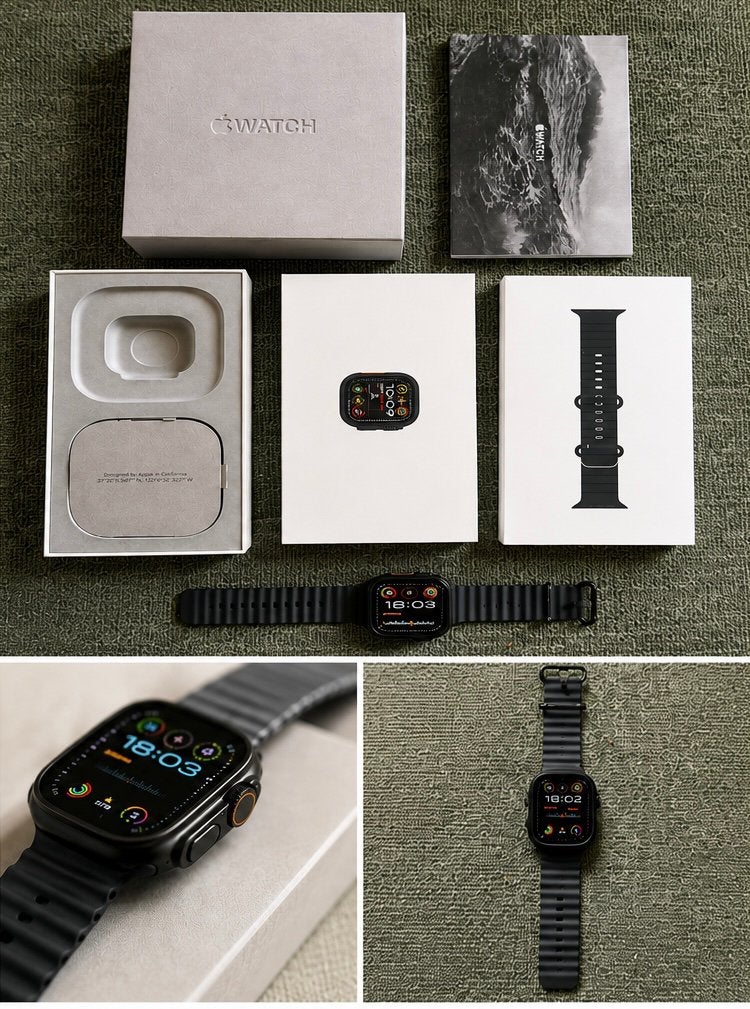 Apple Watch Ultra 2 – 49mm – Black Titanium, Sieraden, Tassen en Uiterlijk, Smartwatches, Zwart, IOS, Ophalen of Verzenden, Zo goed als nieuw
