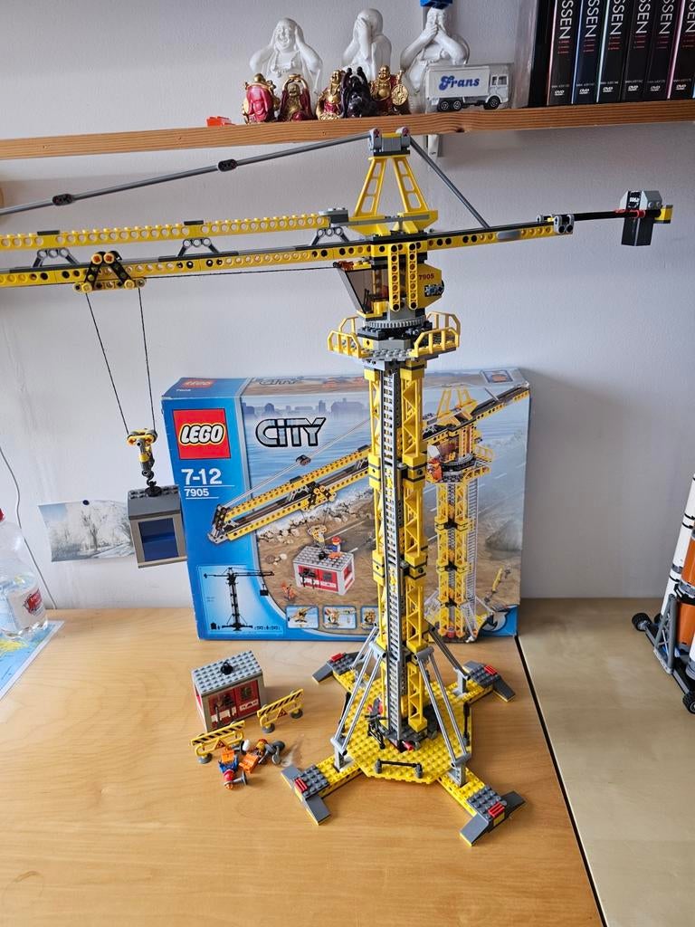 LEGO City Kraan 7905 - Complete set met doos en instructies, City, Lego, Ophalen of Verzenden, Zo goed als nieuw
