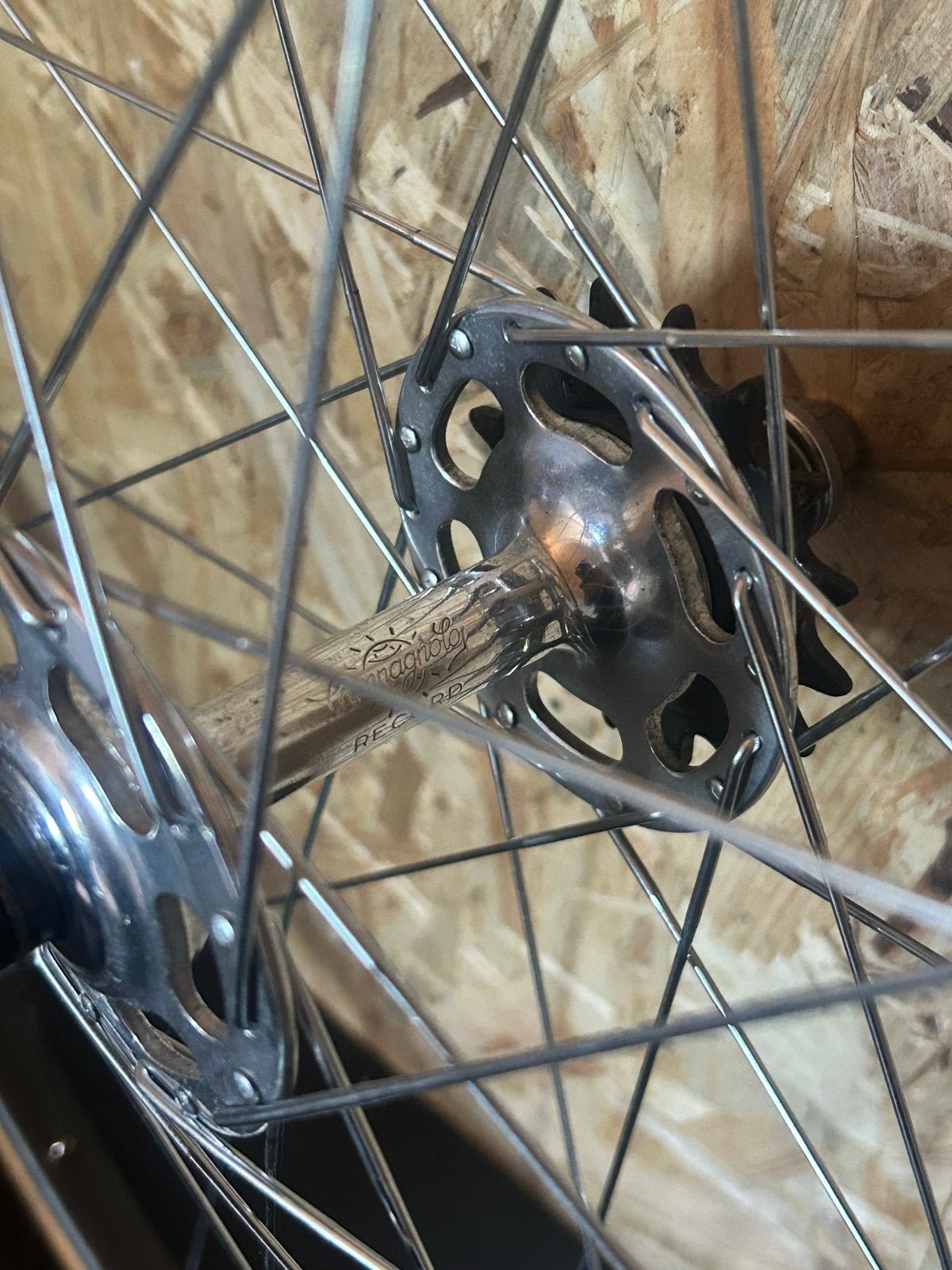Campagnolo Record Pista wielen met Mavic velgen, Wiel, Ophalen of Verzenden, Zo goed als nieuw, Aluminium