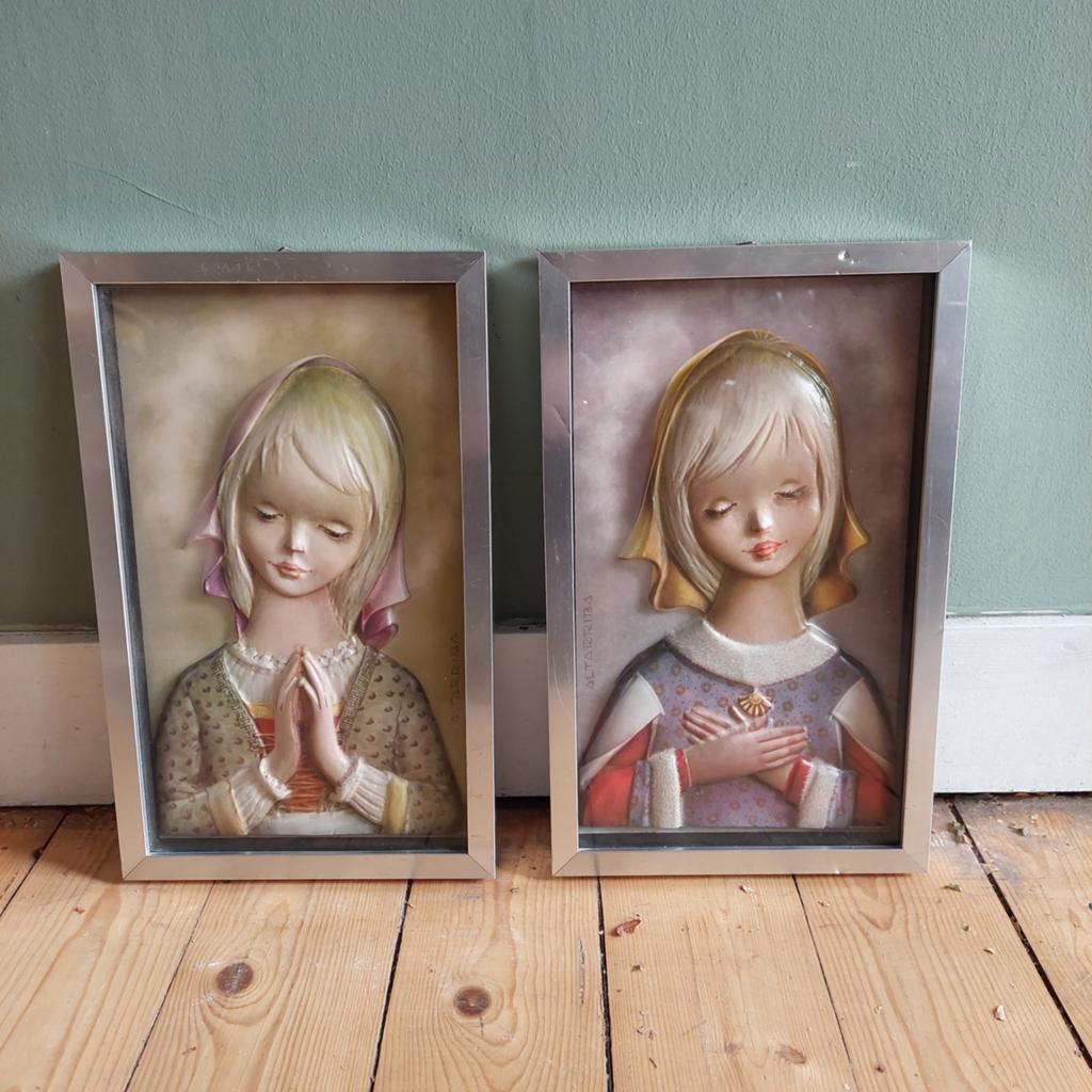 Lucky Vintage Altaribba Spanje set vintage Big Eye prenten, Ophalen of Verzenden, Huis en Inrichting
