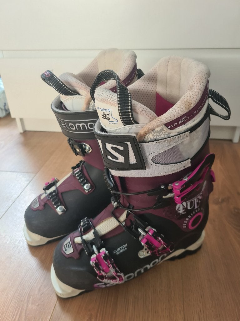 Dames skischoenen Salomon Quest Pro - maat 38, Ophalen, 160 tot 180 cm, Gebruikt, Schoenen