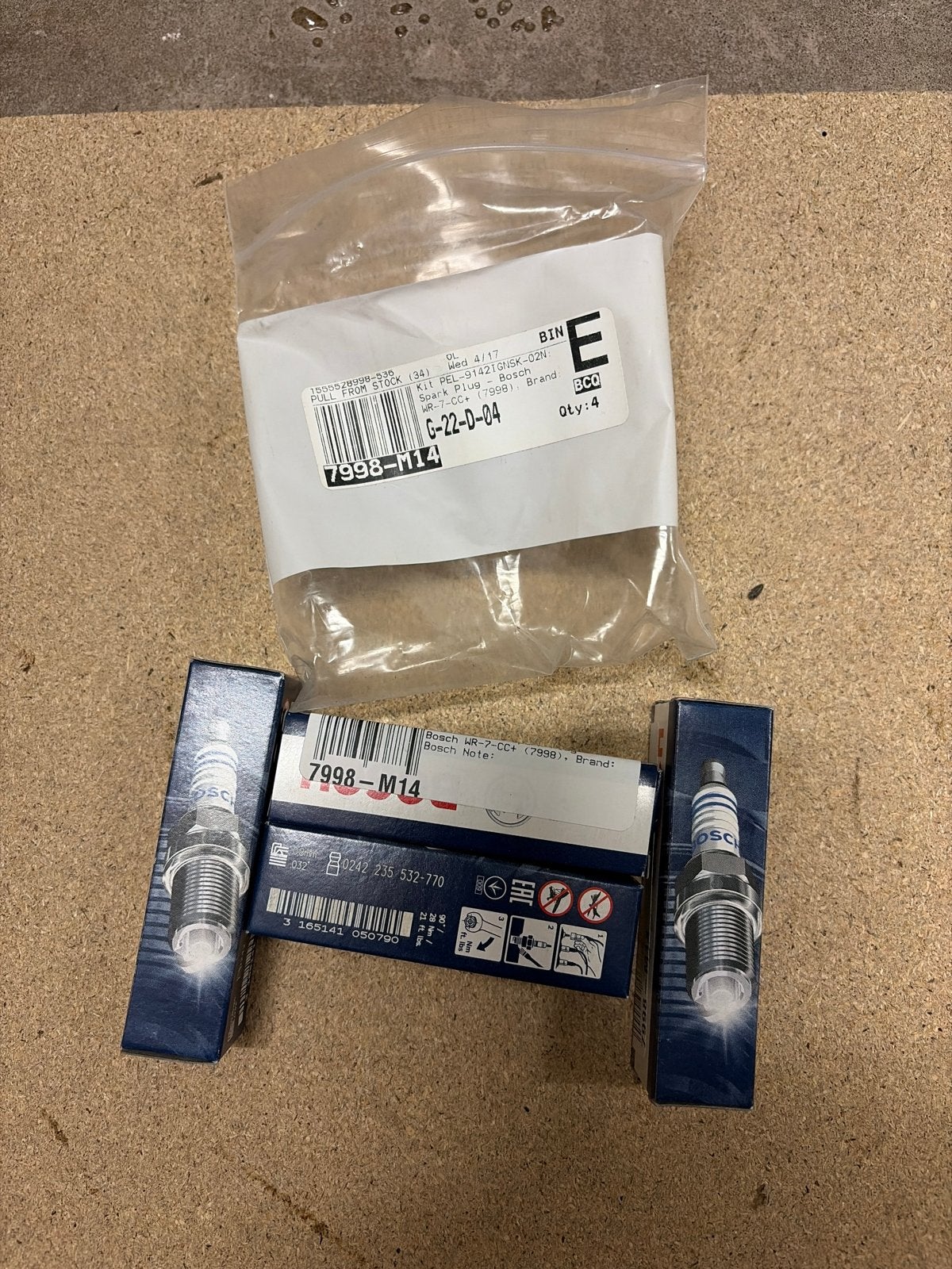 Nieuwe Bosch Bougies - Set van 4 stuks, Ophalen of Verzenden, Nieuw
