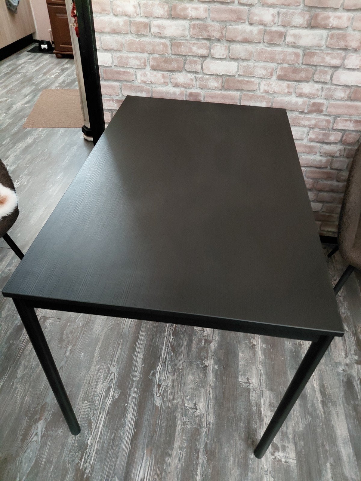 Eettafel zwart, Ophalen, 100 tot 150 cm, 50 tot 100 cm, Zo goed als nieuw