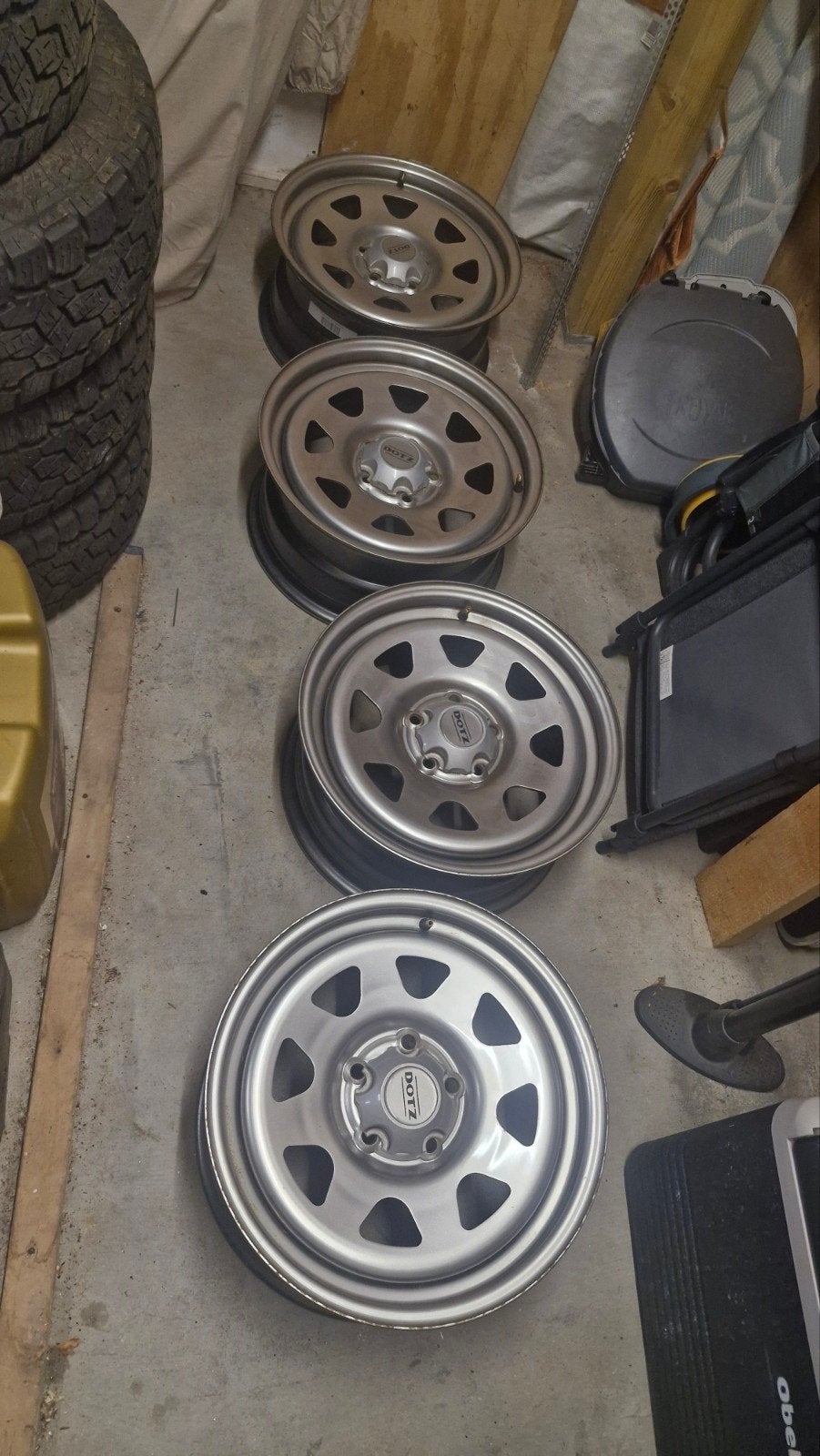 Dotz Dakar 16 inch velgen 5x114.3 7J ET36 naafgat 66.1, Ophalen, Overige, Gebruikt, Velg(en)