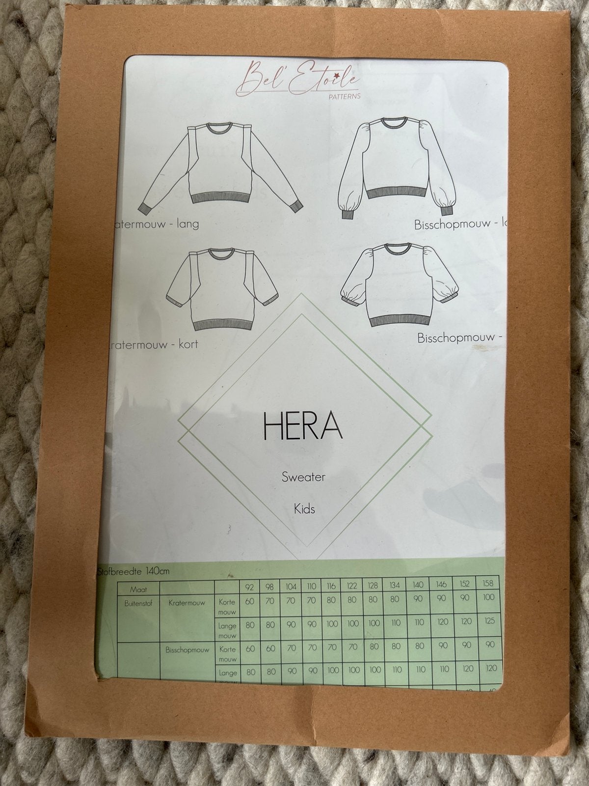 Bel Etoile Hera Sweater Patroon Kids, Ophalen of Verzenden, Nieuw, Overige typen