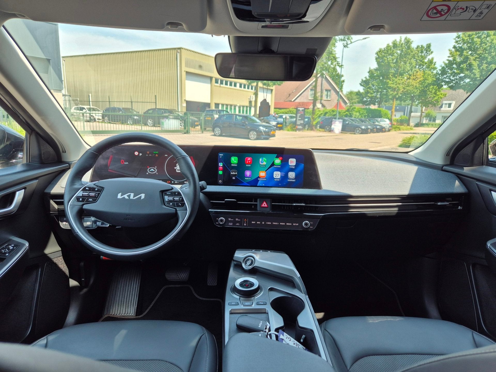 Kia EV6 Light Edition 58 kWh 1e Eigenaar 100% SoH BTW Auto C, Auto's, Kia, Automaat, 966 min, Blauw, Leder en Stof