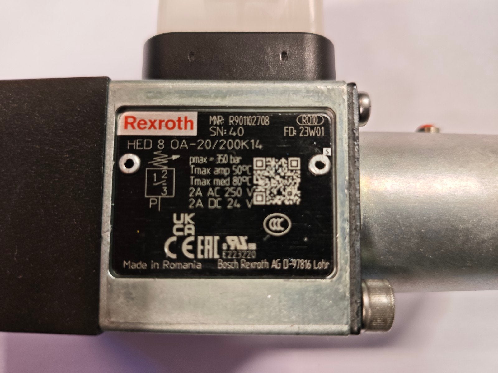 Rexroth HED 8 OA-20/200K14 Drukbegrenzingsventiel, Ophalen of Verzenden